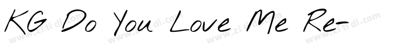 KG Do You Love Me Re字体转换
